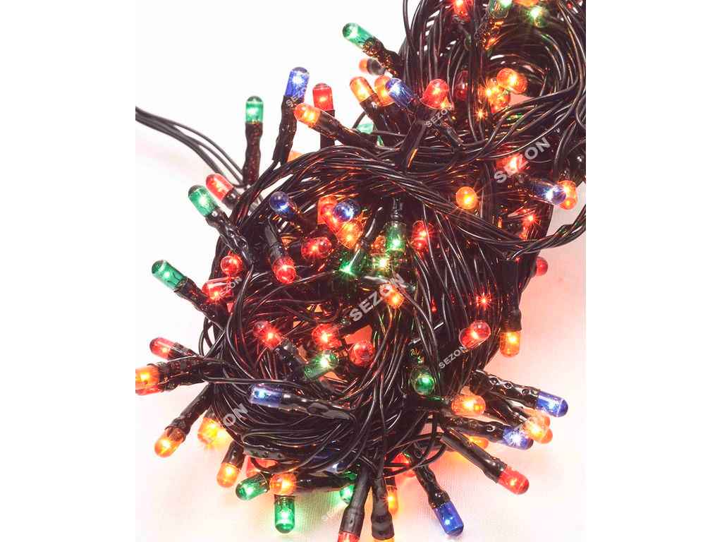 Гірлянда мікролампа 500LED мульті 15м чорний провід 220В ТМ КИТАЙ Гірлянда мікролампа 500LED мульті 15м чорний провід 220В ТМ КИТАЙ