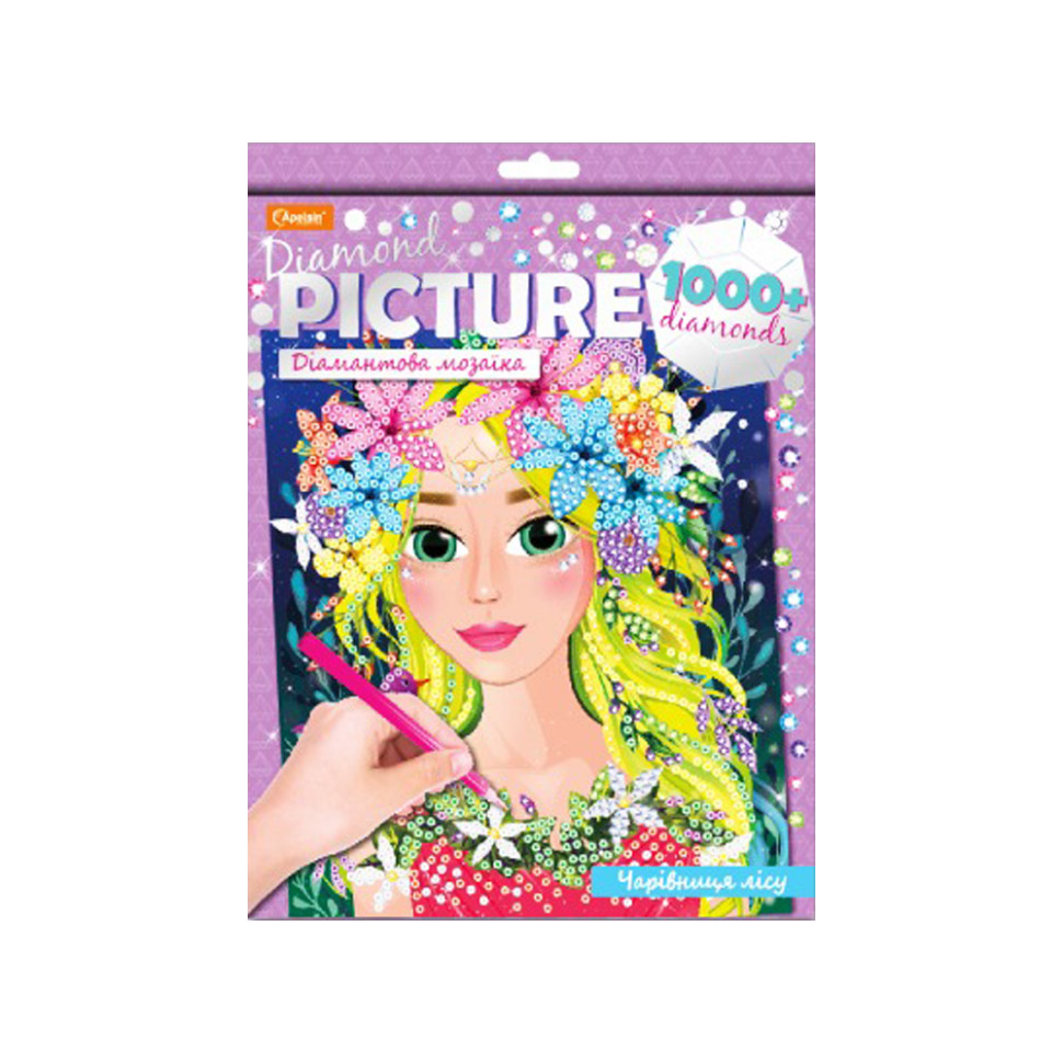 Набір для творчості Діамантова мозаїка "Чарівниця лісу" НТ-26-09 Набір для творчості Діамантова мозаїка "Чарівниця лісу" НТ-26-09