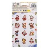 Детский набор зимних наклеек НС-В6-11-1, 2 листа, 24 наклейки. Изображение №2