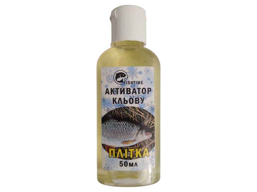 Активатор зимовий краплі 50мл Плітка ТМ FISHTIME Активатор зимовий краплі 50мл Плітка ТМ FISHTIME