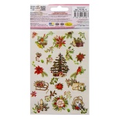 Детский набор зимних наклеек НС-В6-11-4, 2 листа, 28 наклеек. Изображение №2