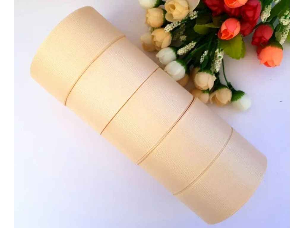 Стрічка репсова 23м арт.АБ-731 4см кремовий ТМ КИТАЙ Стрічка репсова 23м арт.АБ-731 4см кремовий ТМ КИТАЙ