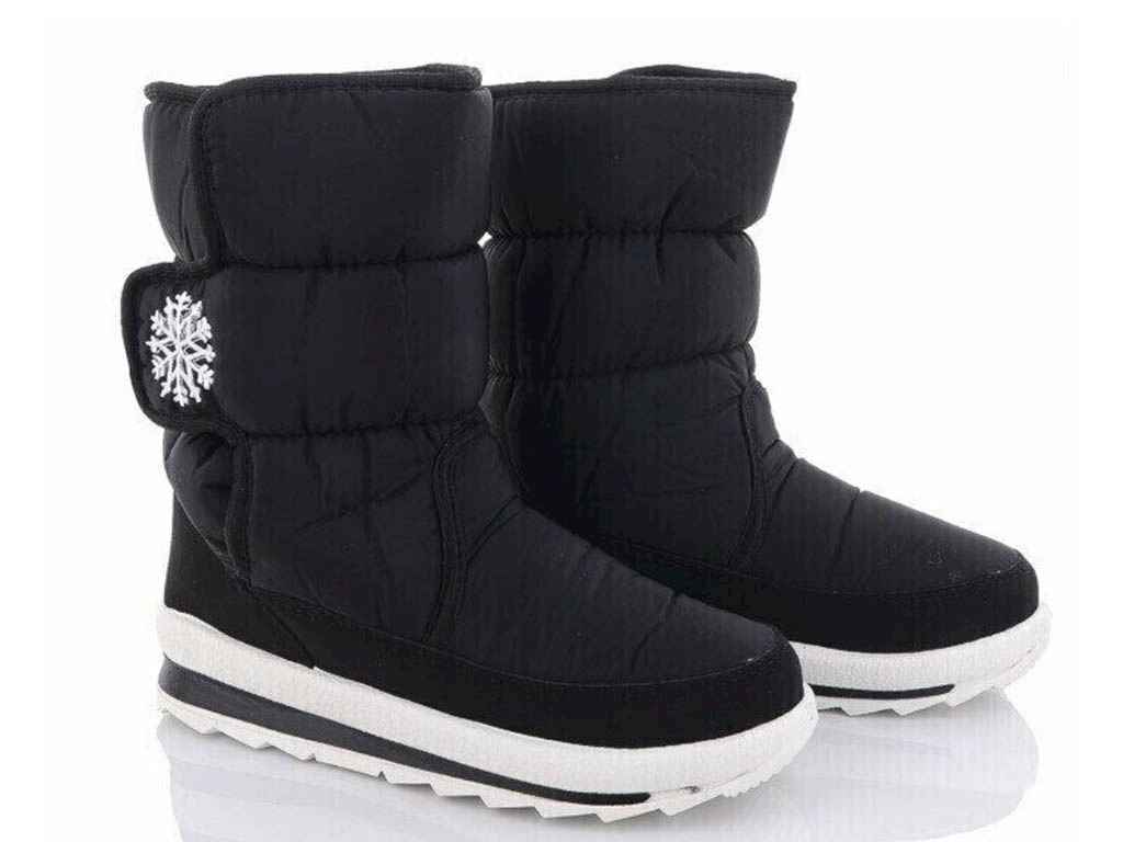 Дутики плащівка р.41 чорний на хутрі жін Сніжинка арт.112-8бп ТМ DREAM-STAN Дутики плащівка р.41 чорний на хутрі жін Сніжинка арт.112-8бп ТМ DREAM-STAN