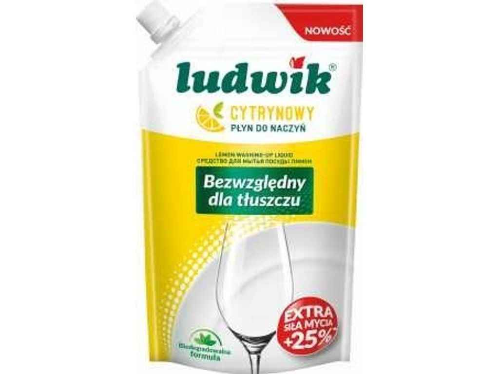 Бальзам для миття посуду 450мл Лимон (дой-пак) ТМ LUDWIK Бальзам для миття посуду 450мл Лимон (дой-пак) ТМ LUDWIK