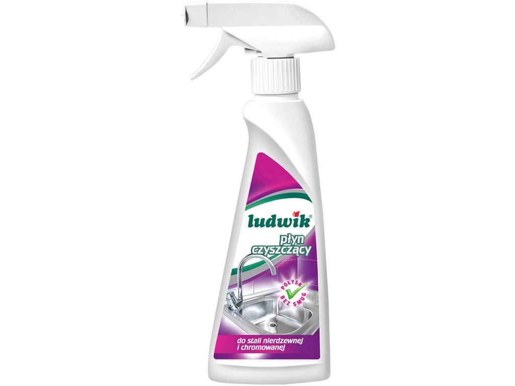 Засіб для чищення Металевих поверхонь та Нержавійки 250мл тригер ТМ LUDWIK Засіб для чищення Металевих поверхонь та Нержавійки 250мл тригер ТМ LUDWIK