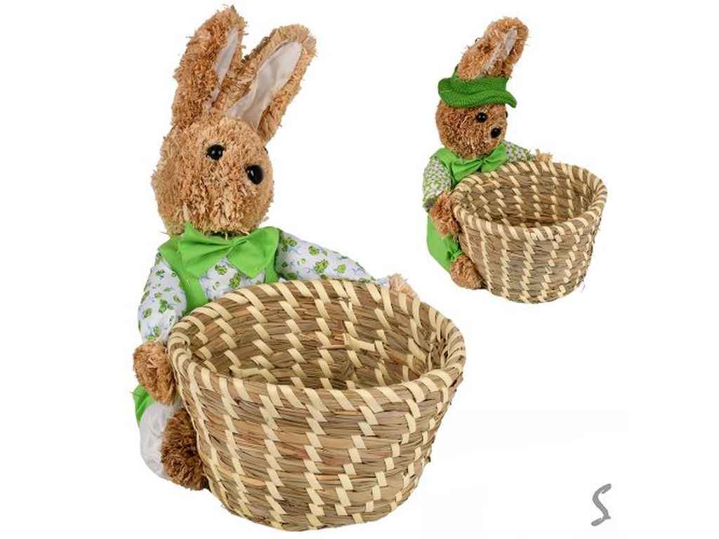 Кошик плетений Великодній №18*10см R34196 ТМ STENSON Кошик плетений Великодній №18*10см R34196 ТМ STENSON