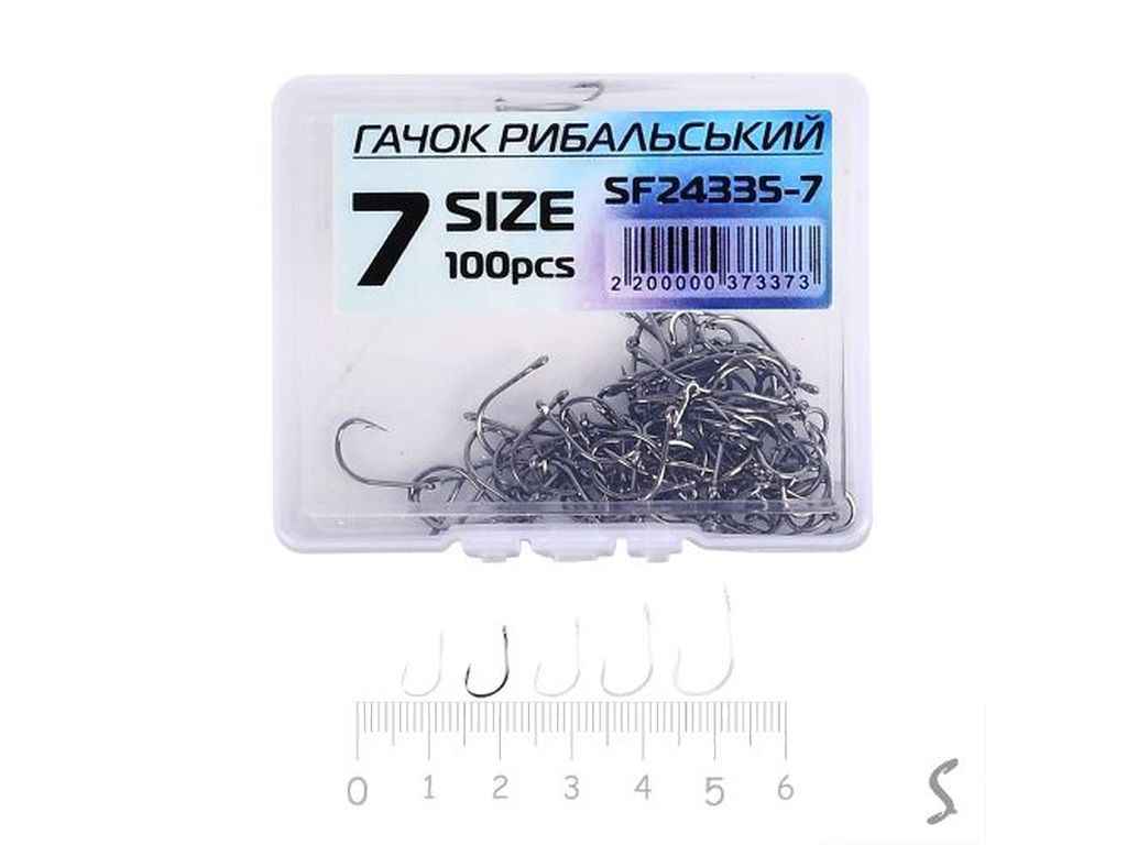 Гачок для мирної риби (100 шт/уп) №7 SF24335-7 ТМ STENSON Гачок для мирної риби (100 шт/уп) №7 SF24335-7 ТМ STENSON