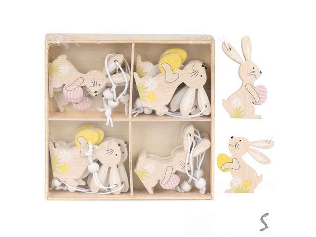 Фігура великодня підвіска Easter Bunny 12шт/уп 13*13см R33812 ТМSTENSON Фігура великодня підвіска Easter Bunny 12шт/уп 13*13см R33812 ТМSTENSON