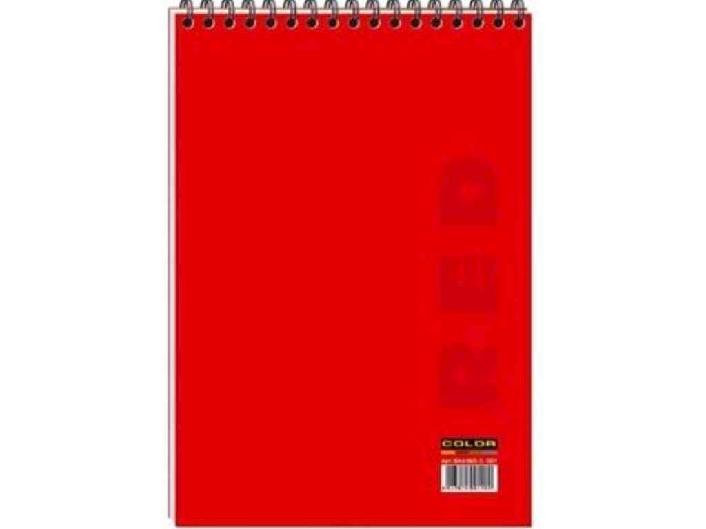 Блокнот А6 COLOR спір 48арк червоний ВА6248-001 ТМ Графіка Блокнот А6 COLOR спір 48арк червоний ВА6248-001 ТМ Графіка