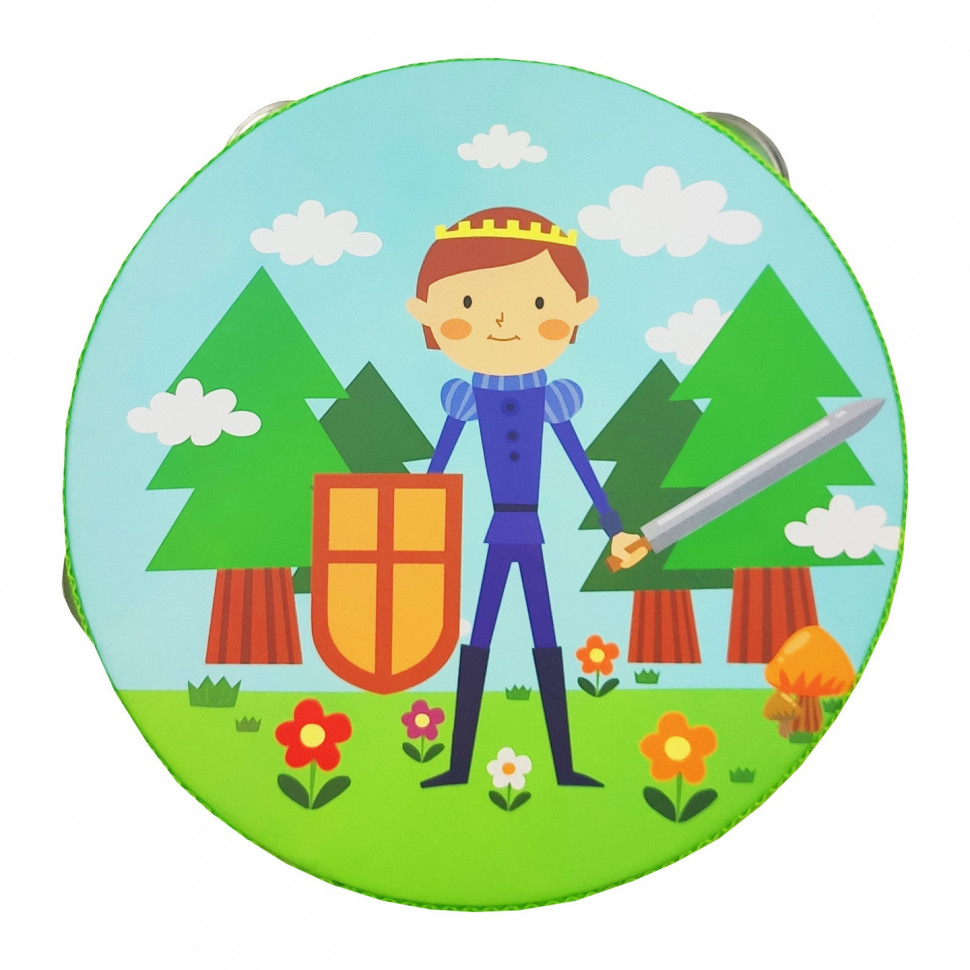 Дерев'яна іграшка Бубен MD 0367 15 см Принц Дерев'яна іграшка Бубен MD 0367 15 см Принц