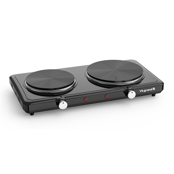 Електроплита ViLgrand 2 конфорки (блин) 1500Вт 155-185мм 1+1,5кВт 5 рівнів потужності 12 міс Електроплита ViLgrand 2 конфорки (блин) 1500Вт 155-185мм 1+1,5кВт 5 рівнів потужності 12 міс