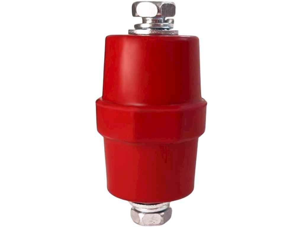 Ізолятор 8мм, L=51м 1шт Шинний SM51*8R червоний ТМ PF Ізолятор 8мм, L=51м 1шт Шинний SM51*8R червоний ТМ PF