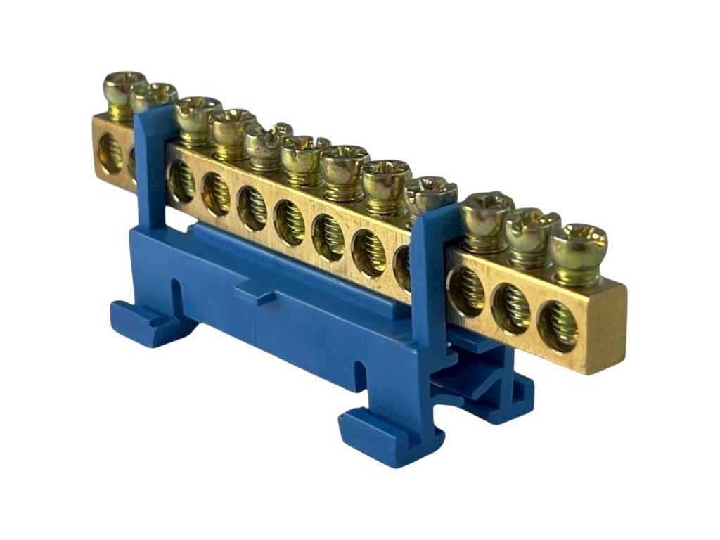 Шина нульова 12 6x9мм2 (синя) SPF612B на Din-рейку ТМPF Шина нульова 12 6x9мм2 (синя) SPF612B на Din-рейку ТМPF