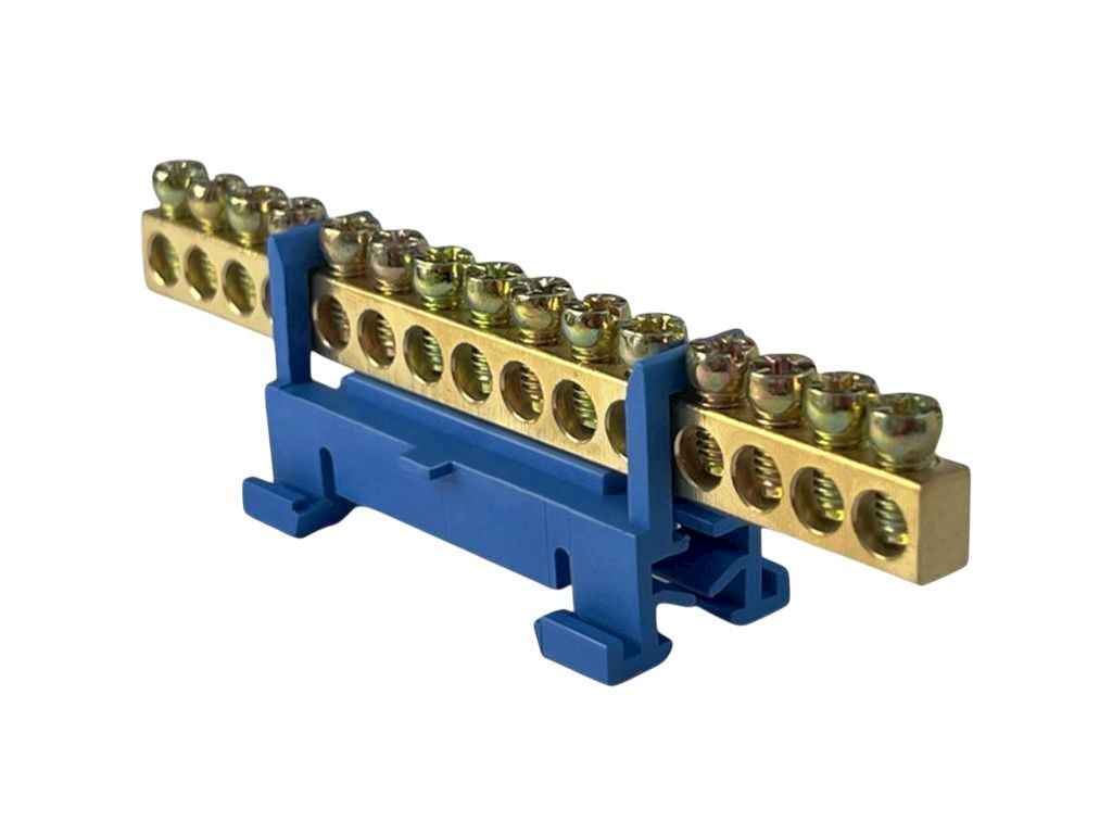 Шина нульова 15 6x9мм2 (синя) SPF615B на Din-рейку ТМPF Шина нульова 15 6x9мм2 (синя) SPF615B на Din-рейку ТМPF