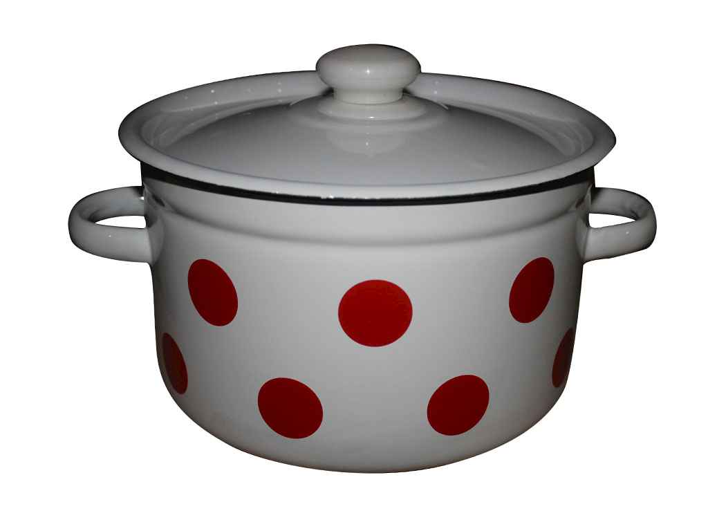 Каструля ем. 3,0л/2 циліндрична Червоний горох (I1612/2) ТМ IDILIA Каструля ем. 3,0л/2 циліндрична Червоний горох (I1612/2) ТМ IDILIA