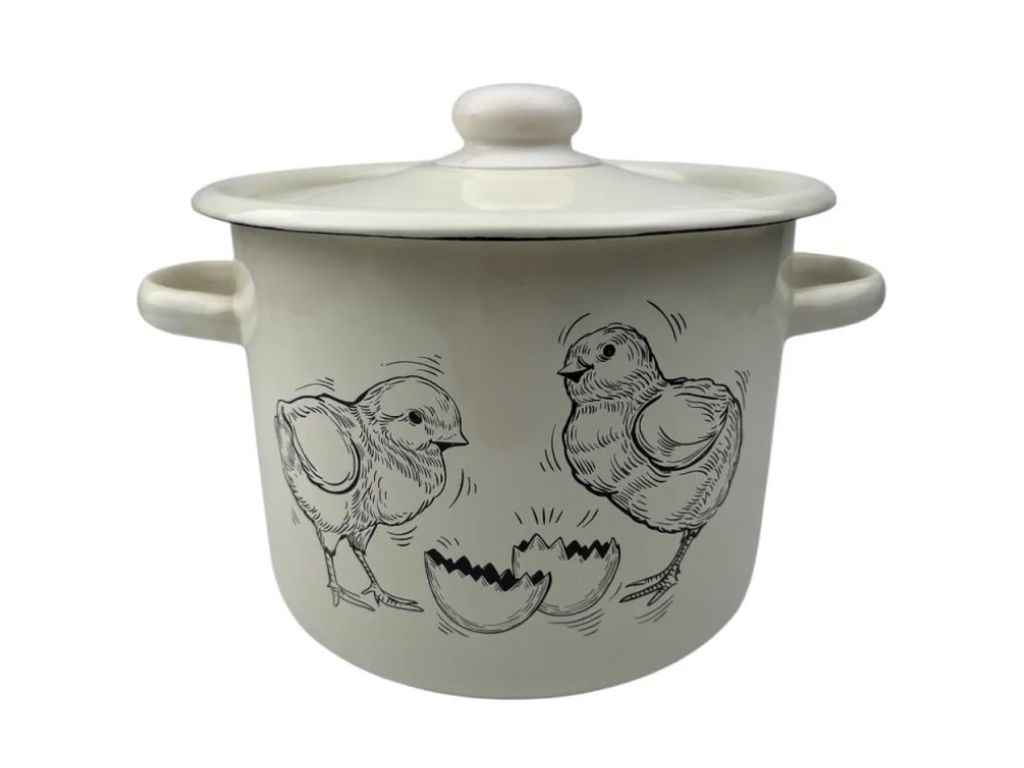 Каструля ем. 3л /2 циліндрична Курчата (молочна) I1612/2 ТМ IDILIA Каструля ем. 3л /2 циліндрична Курчата (молочна) I1612/2 ТМ IDILIA