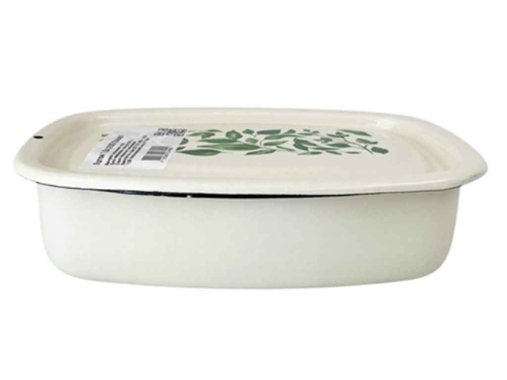 Лоток ем. 1л /2 з кришкою Фікус (молочна) I2507/2 ТМ IDILIA Лоток ем. 1л /2 з кришкою Фікус (молочна) I2507/2 ТМ IDILIA