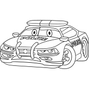 Розпис по полотну "Поліцейська машинка" Art Craft 15072-AC 25х30 см. Зображення №2