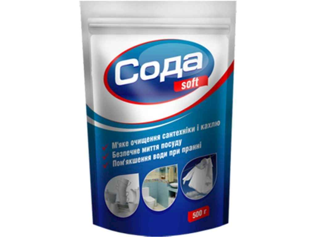 Сода 500г Soft натрій карбонат дой-пак ТМ PARUS Сода 500г Soft натрій карбонат дой-пак ТМ PARUS