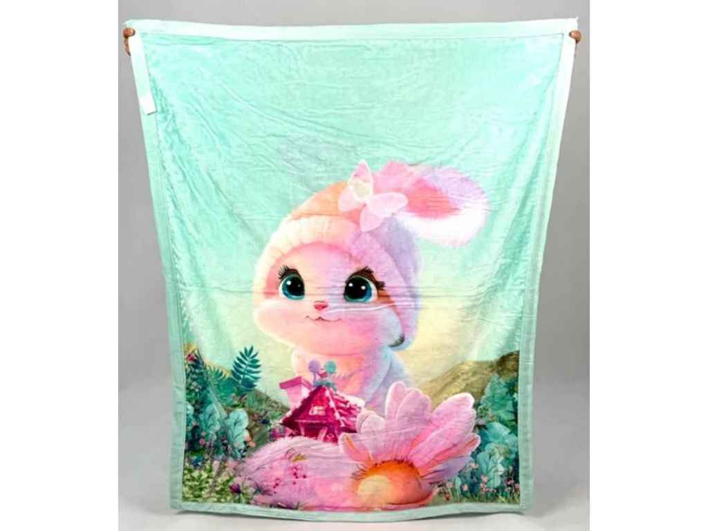 Плед 100*130 дитячий 5Д арт.8308 Зайченя ТМ MALLORY HOME Плед 100*130 дитячий 5Д арт.8308 Зайченя ТМ MALLORY HOME