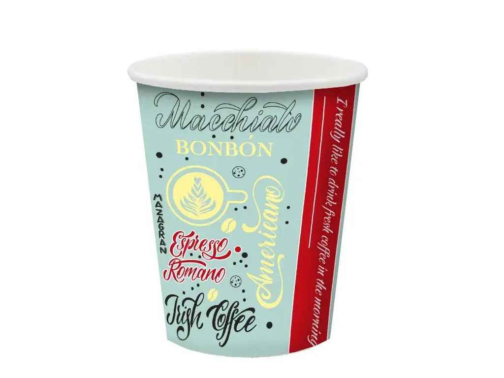 Стакан паперовий 250мл (1уп/50шт) MIX ТМ UGPS Стакан паперовий 250мл (1уп/50шт) MIX ТМ UGPS