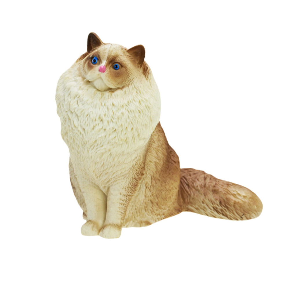 Детская игрушечная фигурка животного "Sitting Ragdoll" TBS081-7 Детская игрушечная фигурка животного "Sitting Ragdoll" TBS081-7