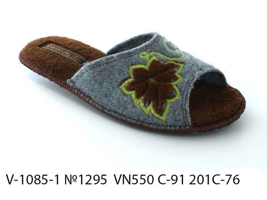 Капці р.39 кімнатні жіночі арт.V 1085-1 №1295 VN550 С-91 201 С-76 ТМ BELSTA Капці р.39 кімнатні жіночі арт.V 1085-1 №1295 VN550 С-91 201 С-76 ТМ BELSTA