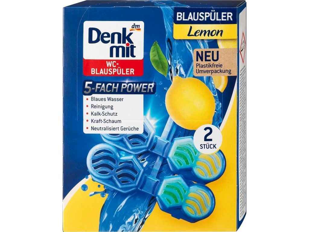 Блок для туалетів 2шт Lemon ТМ DENKMIT Блок для туалетів 2шт Lemon ТМ DENKMIT