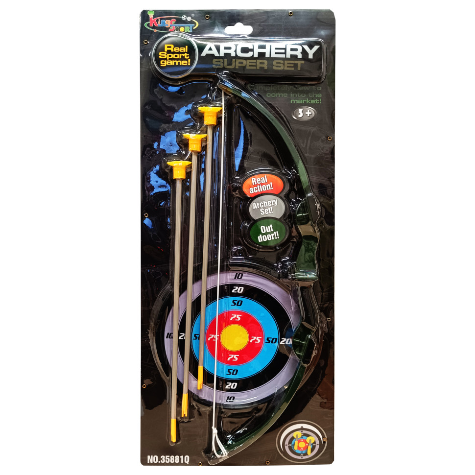Ігровий набір Лук і стріли M 1396 на присосках, мішень Ігровий набір Лук і стріли M 1396 на присосках, мішень