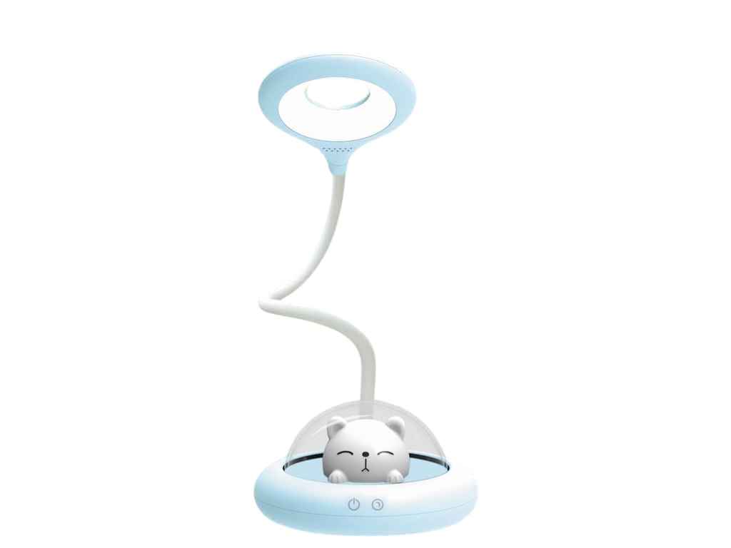 Лампа світлодіодна настільна L-TL-L-54, 6W, 4100K, Li-ion 1200mAh, синя, USB ТМLEBRON Лампа світлодіодна настільна L-TL-L-54, 6W, 4100K, Li-ion 1200mAh, синя, USB ТМLEBRON