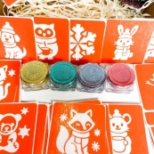 Набір для біо-тату "Зима - глітер" set-winter-glitter. Зображення №5 Набір для біо-тату "Зима - глітер" set-winter-glitter. Зображення №5