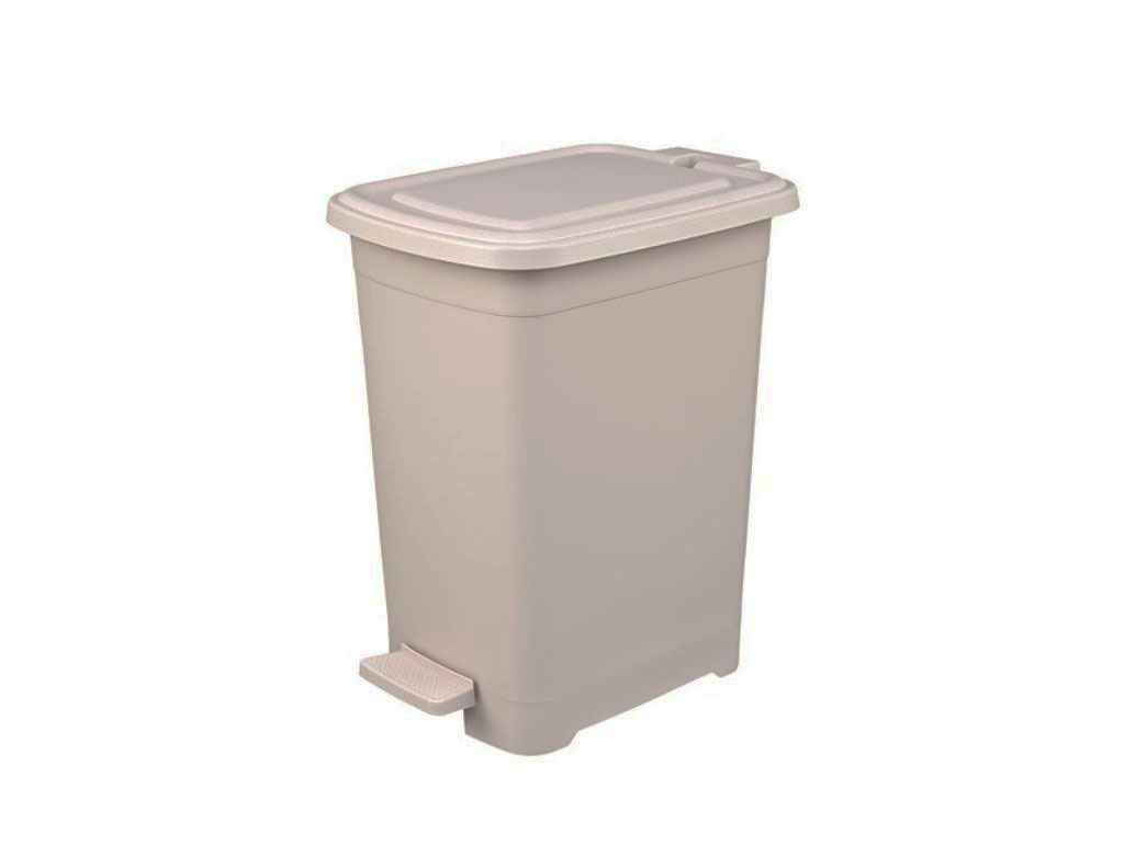 Смітник з педаллю Slim прямокутний Коричневий 25л ТМ ELIF PLASTIK Смітник з педаллю Slim прямокутний Коричневий 25л ТМ ELIF PLASTIK