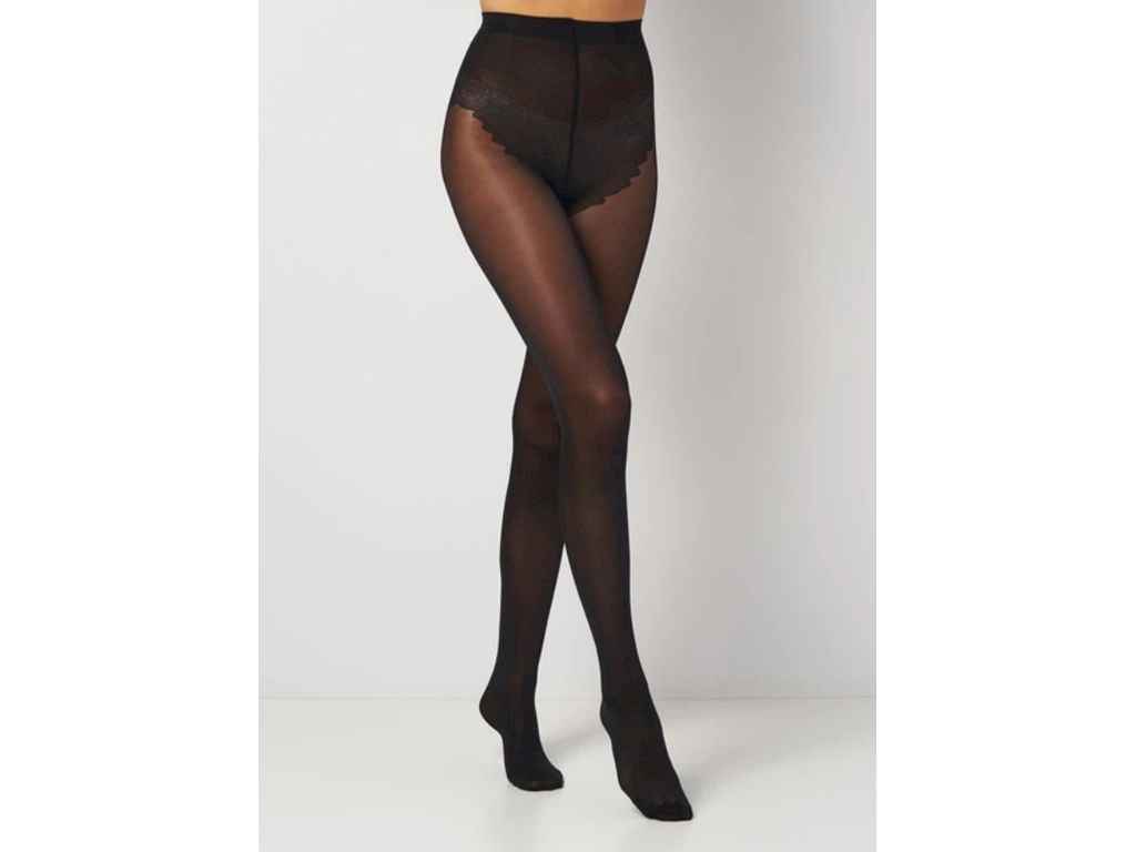 Колготки чорний жіночі поліамідні класичні Fleur nero 40 DEN р.3 ТМ INNAMORE Колготки чорний жіночі поліамідні класичні Fleur nero 40 DEN р.3 ТМ INNAMORE