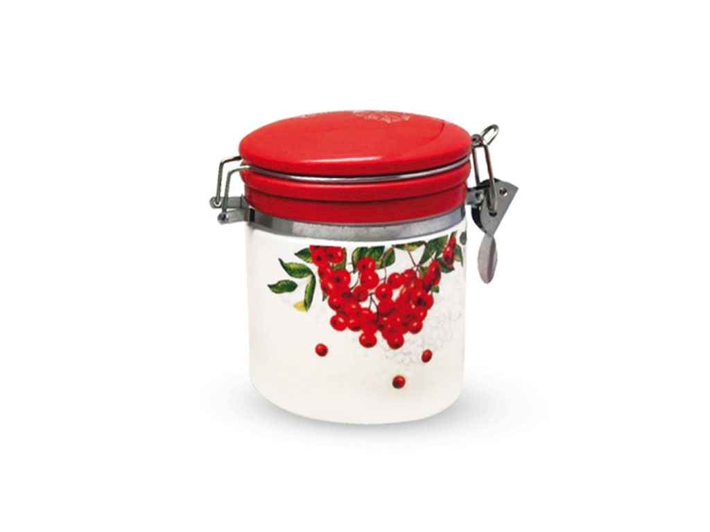 Ємність для сипучих Калина червона 0,5л (h-10см, d-9,5см) 630-14 ТМ SNT Ємність для сипучих Калина червона 0,5л (h-10см, d-9,5см) 630-14 ТМ SNT