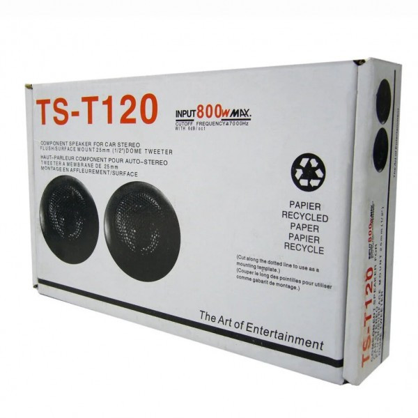 Пищалки врізні D=6 см TS-T120 ProAudio Пищалки врізні D=6 см TS-T120 ProAudio