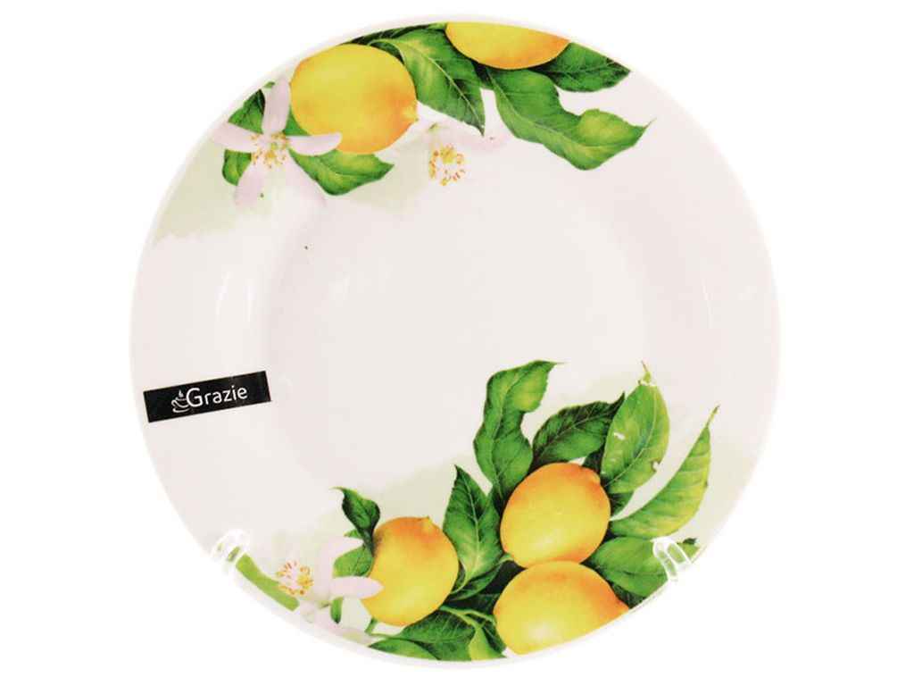 Тарілка мілка 17,5см 23-043# Лимон 12шт/уп ТМ GRAZIE Тарілка мілка 17,5см 23-043# Лимон 12шт/уп ТМ GRAZIE