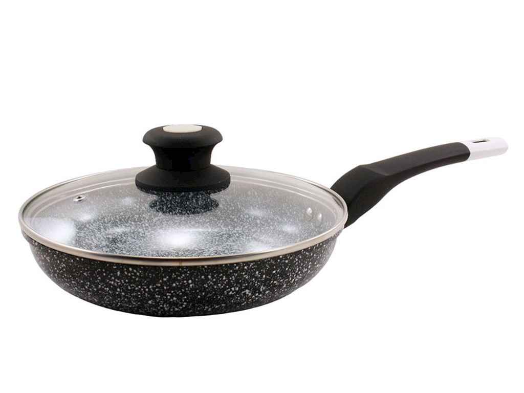 Сковорода 28см QDF0328L h.5,8см алюм. зі скл.кр. ТМ ZAUBERG Сковорода 28см QDF0328L h.5,8см алюм. зі скл.кр. ТМ ZAUBERG