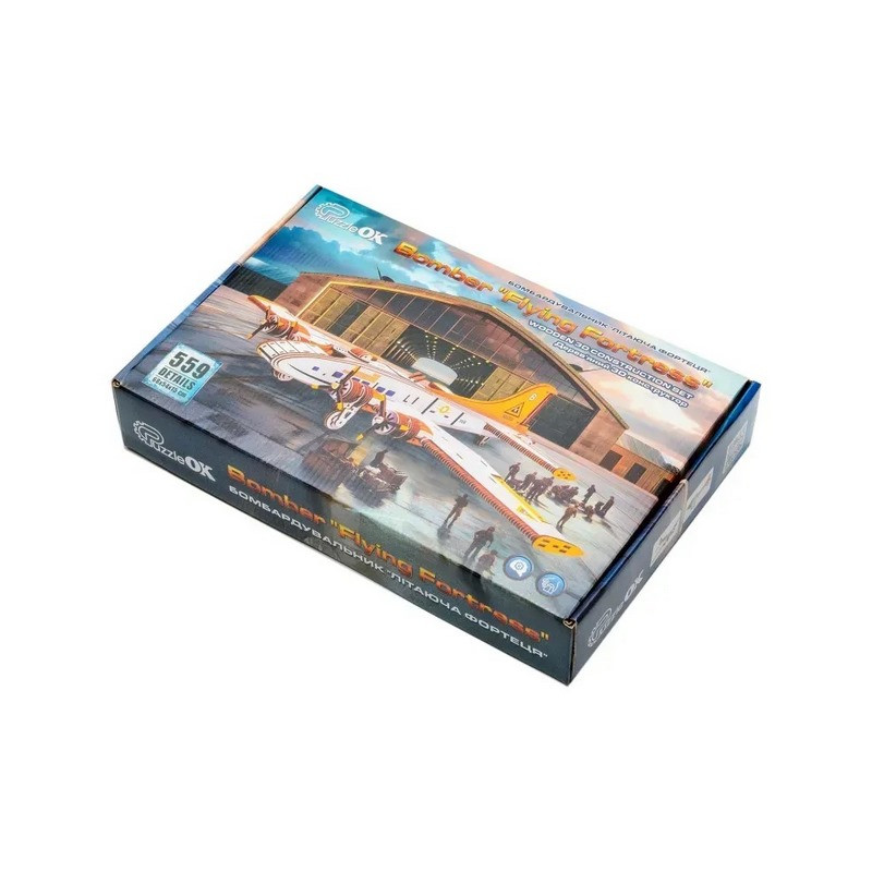 Дерев’яний 3D-конструктор "Бомбардувальник – Літаюча фортеця" Puz-00949 Дерев’яний 3D-конструктор "Бомбардувальник – Літаюча фортеця" Puz-00949