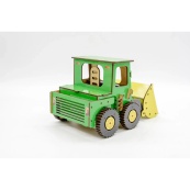 Дитячий дерев'яний 3D конструктор "Бульдозер" Puz-26918, 91 деталь. Зображення №3 Дитячий дерев'яний 3D конструктор "Бульдозер" Puz-26918, 91 деталь. Зображення №3