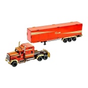 Дитячий дерев'яний 3D конструктор "Фура з причепом" Puz-00952, 206 деталей. Зображення №3 Дитячий дерев'яний 3D конструктор "Фура з причепом" Puz-00952, 206 деталей. Зображення №3