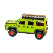 Дерев'яний 3D конструктор "Позашляховик" Puz-00951, 123 деталі. Зображення №4 Дерев'яний 3D конструктор "Позашляховик" Puz-00951, 123 деталі. Зображення №4