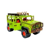 Дерев'яний 3D конструктор "Позашляховик" Puz-00951, 123 деталі. Зображення №5 Дерев'яний 3D конструктор "Позашляховик" Puz-00951, 123 деталі. Зображення №5