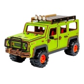 Дерев'яний 3D конструктор "Позашляховик" Puz-00951, 123 деталі. Зображення №6 Дерев'яний 3D конструктор "Позашляховик" Puz-00951, 123 деталі. Зображення №6