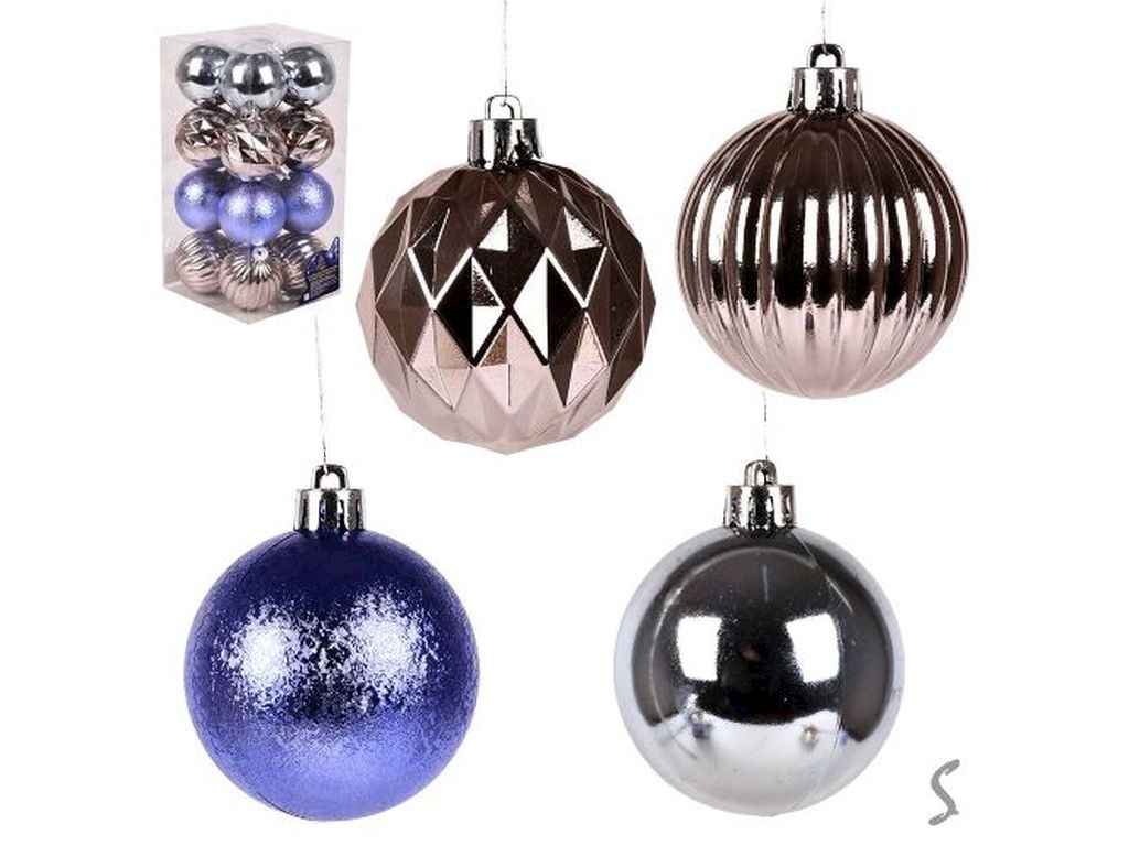 Набір ялинкових куль 6см мікс 16шт/наб 9 695 ТМ STENSON Набір ялинкових куль 6см мікс 16шт/наб 9 695 ТМ STENSON