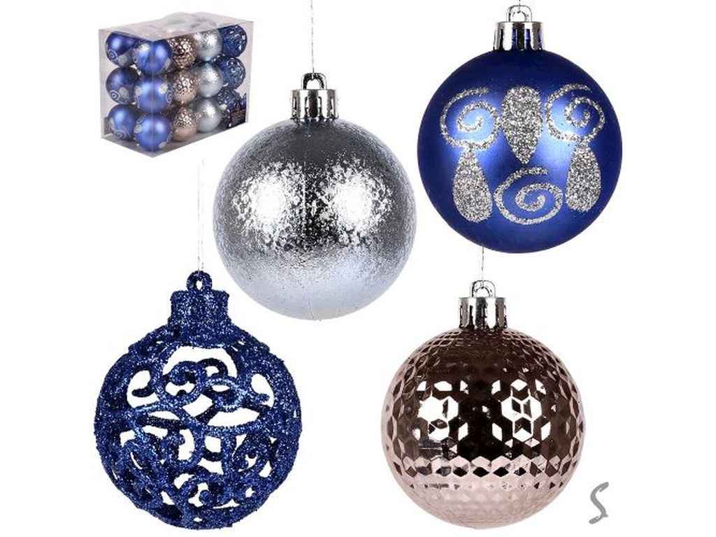 Набір ялинкових куль 6см мікс 24шт/наб 9 699 ТМ STENSON Набір ялинкових куль 6см мікс 24шт/наб 9 699 ТМ STENSON