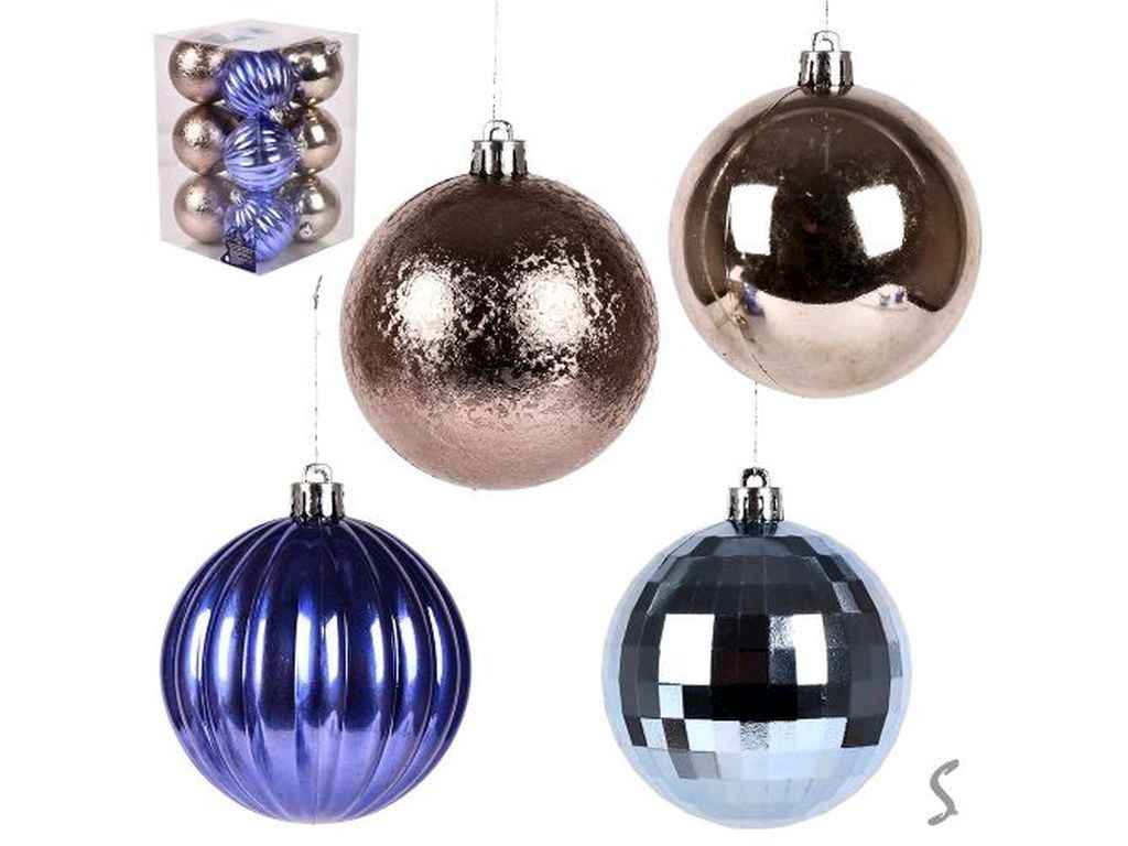 Набір ялинкових куль 6см мікс 12шт/наб 9 701 ТМ STENSON Набір ялинкових куль 6см мікс 12шт/наб 9 701 ТМ STENSON