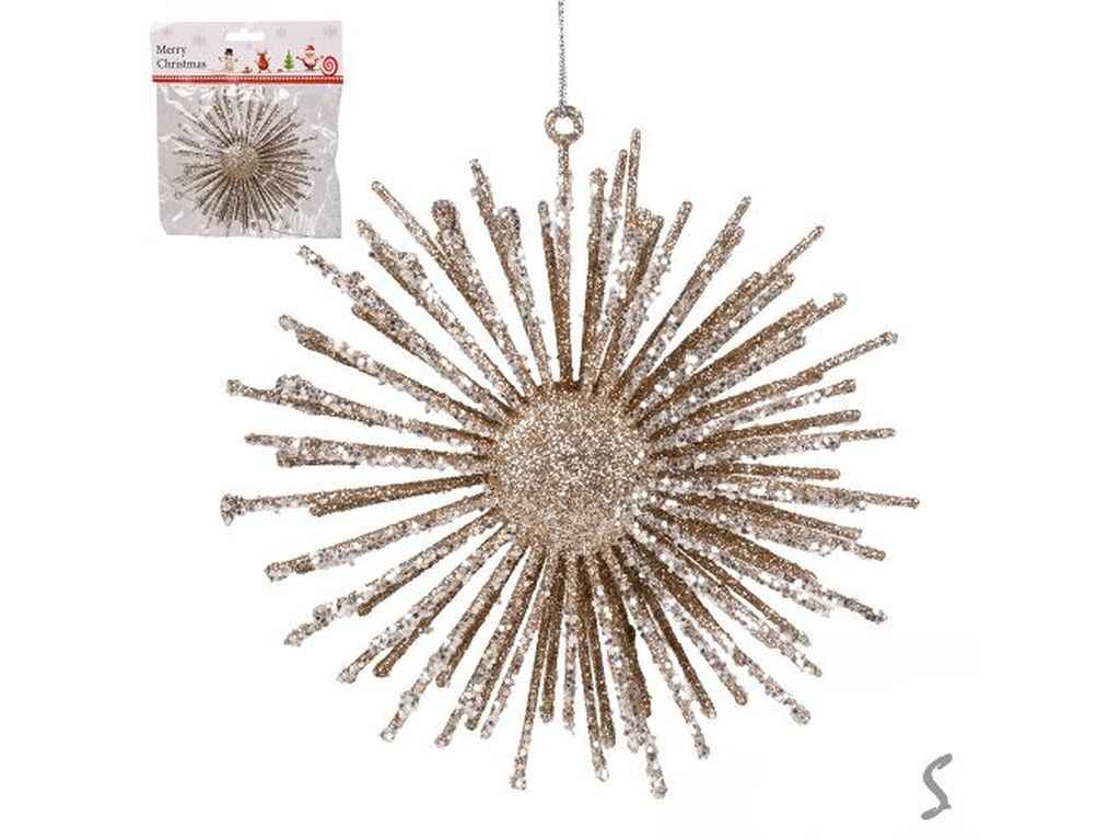 Фігурка-підвіска новорічна 13см Snowflake R33896 ТМSTENSON Фігурка-підвіска новорічна 13см Snowflake R33896 ТМSTENSON