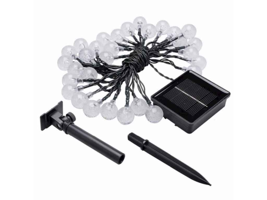 Гірлянда вулична 20LED білий теплий 5м на сонячній панелі ТМ TLT Гірлянда вулична 20LED білий теплий 5м на сонячній панелі ТМ TLT
