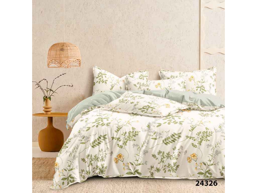 Комплект постільної білизни Євро арт.24326 простирадло на гумці Ранфорст ТМ VILUTA Комплект постільної білизни Євро арт.24326 простирадло на гумці Ранфорст ТМ VILUTA