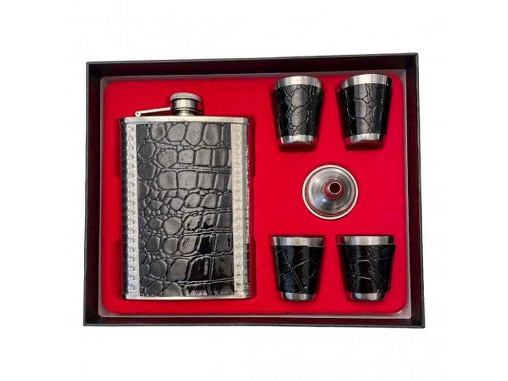 Набір подарунковий (фляга 235мл, 4 чарки 30мл, лійка) Україна SF-1-2194 ТМ PRC Набір подарунковий (фляга 235мл, 4 чарки 30мл, лійка) Україна SF-1-2194 ТМ PRC